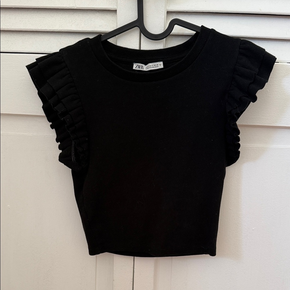 Zara Black Short Sleeve Tee